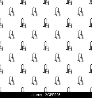 Vacuum cleaner pattern, simple style Stock Vector
