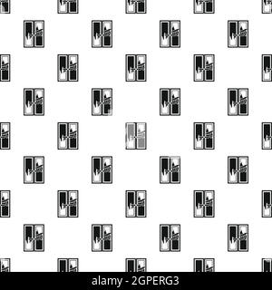 Window cleaning pattern, simple style Stock Vector