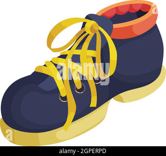 Bike sneaker icon, isometric style Stock Vector