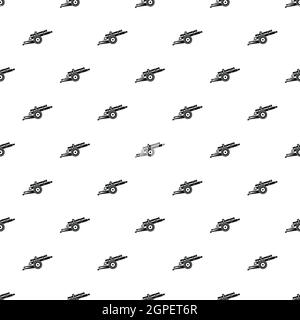 Cannon pattern, simple style Stock Vector