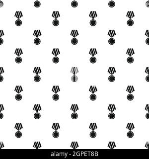 Military medal pattern, simple style Stock Vector