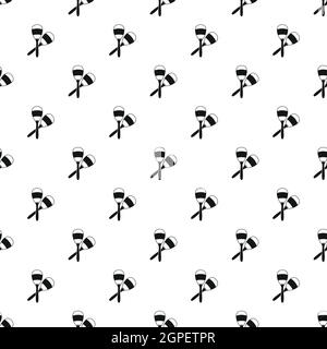 Maracas pattern, simple style Stock Vector