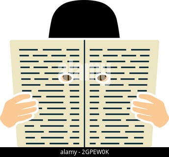 Newspaper Hole Icon Stock Vector