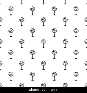 Round make up mirror pattern, simple style Stock Vector