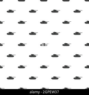 Tank pattern, simple style Stock Vector