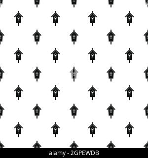 Birdhouse pattern, simple style Stock Vector