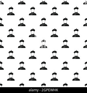 Artist pattern, simple style Stock Vector
