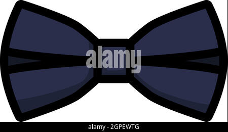 Business Butterfly Tie Icon Stock Vector