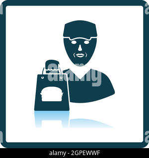 Food Delivery Icon Stock Vector