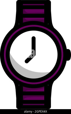 Business Woman Watch Icon Stock Vector
