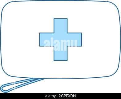 Alpinist First Aid Kit Icon Stock Vector