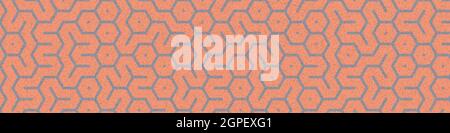 Computer-generated Hexagon Tile Connection art background design illustration Stock Vector