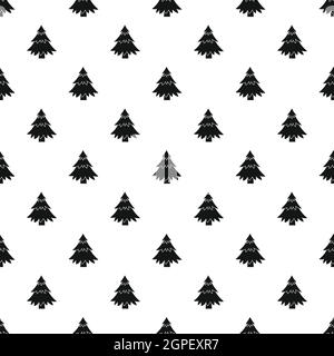 Fir tree pattern, simple style Stock Vector