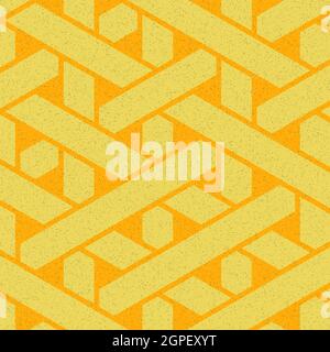 Computer-generated Hexagon Tile Connection art background design illustration Stock Vector