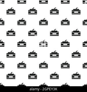 Jar of cosmetic cream pattern, simple style Stock Vector