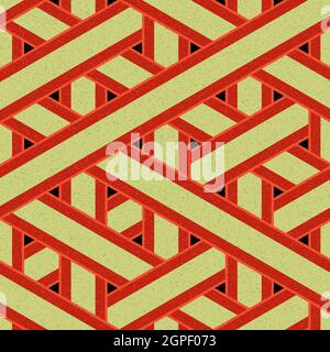 Computer-generated Hexagon Tile Connection art background design illustration Stock Vector
