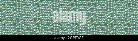 Computer-generated Hexagon Tile Connection art background design illustration Stock Vector