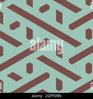 Computer-generated Hexagon Tile Connection art background design illustration Stock Vector