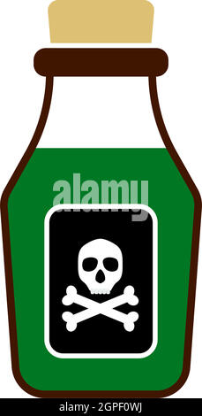 Poison Bottle Icon Stock Vector