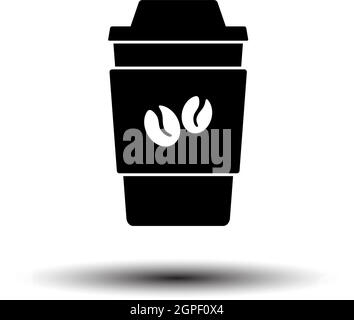 Outdoor Paper Cofee Cup Icon Stock Vector