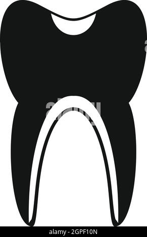 Tooth-4 Simple vector icon Stock Vector Image & Art - Alamy