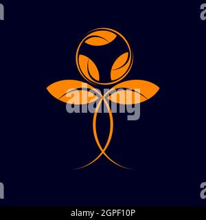 New eco natural beauty healthcare vector illustration design. Stock Vector