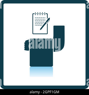 Waiter Take Oder Icon Stock Vector