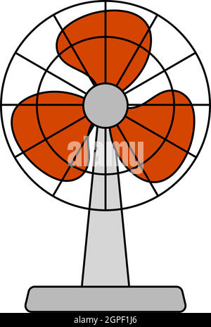 Electric Fan Icon Stock Vector