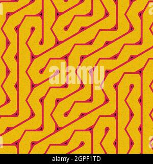 Computer-generated Hexagon Tile Connection art background design illustration Stock Vector