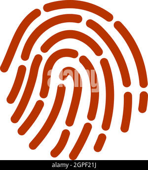 Fingerprint Icon Stock Vector