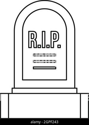 rip line icon, outline symbol, vector illustration, concept sign Stock ...