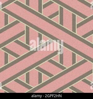 Computer-generated Hexagon Tile Connection art background design illustration Stock Vector