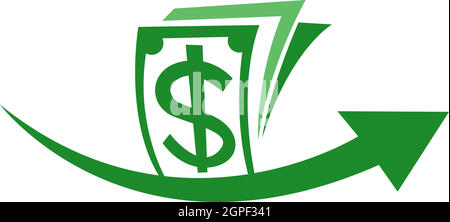 Cash logo icon design vector illustration Stock Vector