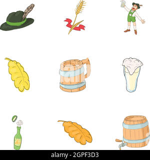 Pub icons set, cartoon style Stock Vector Image & Art - Alamy