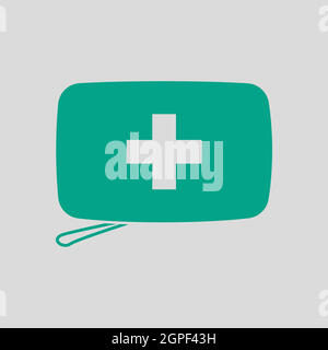 Alpinist First Aid Kit Icon Stock Vector