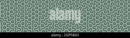 Computer-generated Hexagon Tile Connection art background design illustration Stock Vector