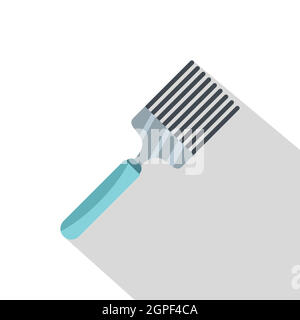 Kitchen spatula icon, flat style Stock Vector