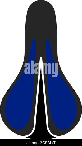 Bike Seat Icon Top View Stock Vector