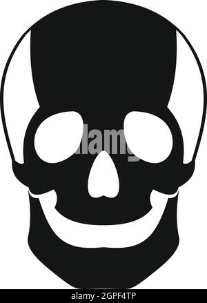 Skull Simple Vector Icon. Illustration Symbol Design Template For Web 