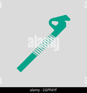 Alpinist Ice Screw Icon Stock Vector