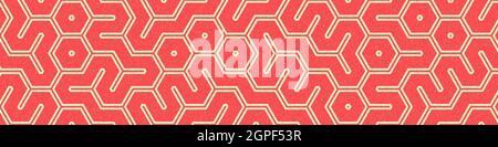 Computer-generated Hexagon Tile Connection art background design illustration Stock Vector