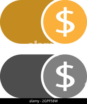 Cash logo icon design vector illustration Stock Vector