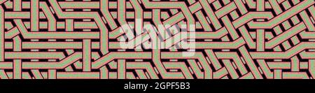 Computer-generated Hexagon Tile Connection art background design illustration Stock Vector