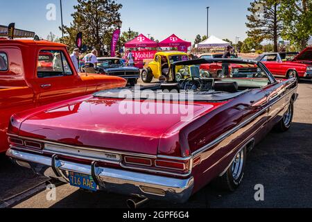 Reno, NV - August 4, 2021: 1969 Plymouth Fury III Convertible at a local car show. Stock Photo