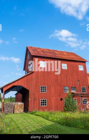 Old industrial building in the country Stock Photo