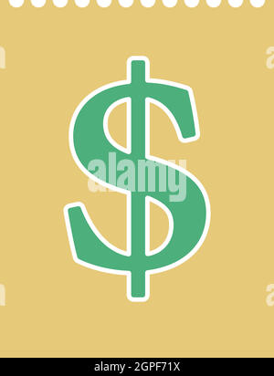 Dollar Calendar Icon Stock Vector