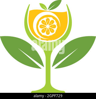 orange juice vector illustration design Stock Vector