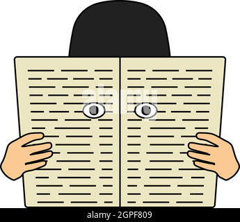 Newspaper Hole Icon Stock Vector