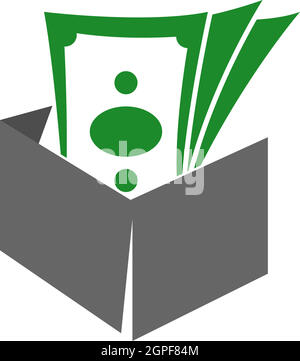 Cash logo icon design vector illustration Stock Vector