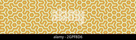 Computer-generated Hexagon Tile Connection art background design illustration Stock Vector